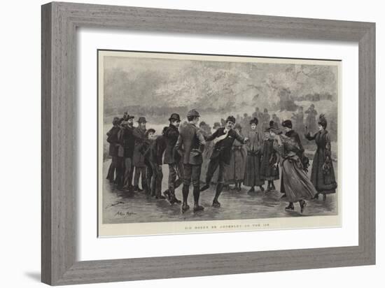 Sir Roger De Coverley on the Ice-Arthur Hopkins-Framed Giclee Print