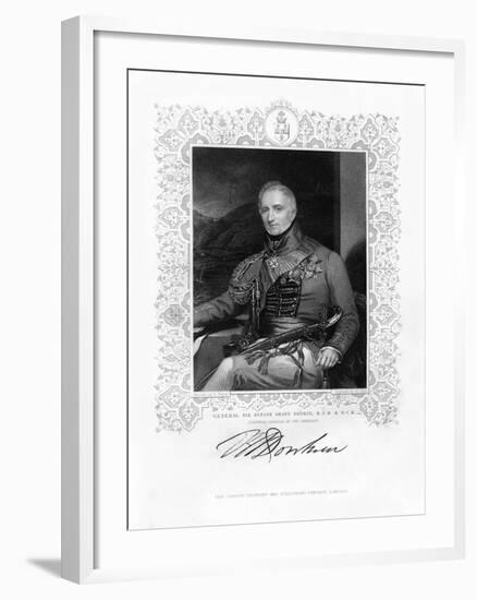 Sir Rufane Shaw Donkin, British Soldier, 19th Century-W Holl-Framed Giclee Print