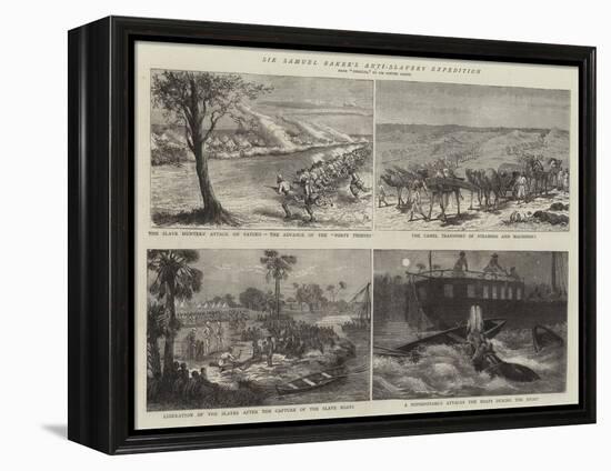 Sir Samuel Baker's Anti-Slavery Expedition-Godefroy Durand-Framed Premier Image Canvas