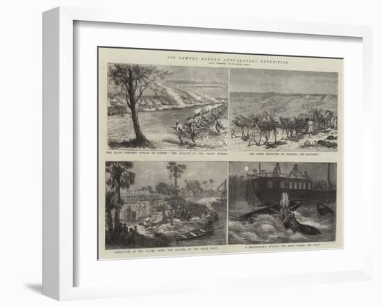 Sir Samuel Baker's Anti-Slavery Expedition-Godefroy Durand-Framed Giclee Print