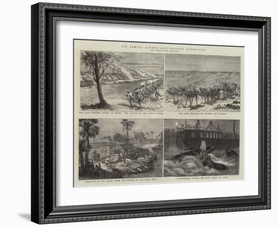 Sir Samuel Baker's Anti-Slavery Expedition-Godefroy Durand-Framed Giclee Print