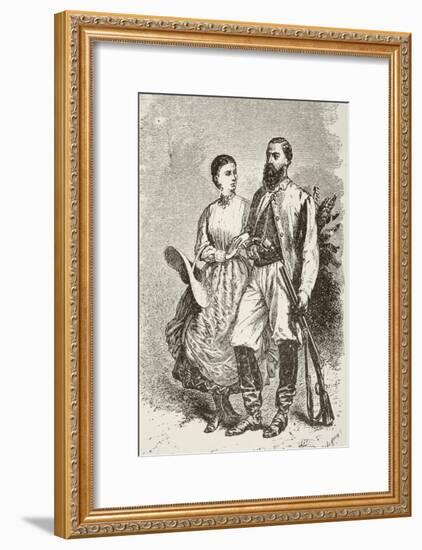 Sir Samuel White Baker and His Second Wife Lady Florence Baker-null-Framed Giclee Print