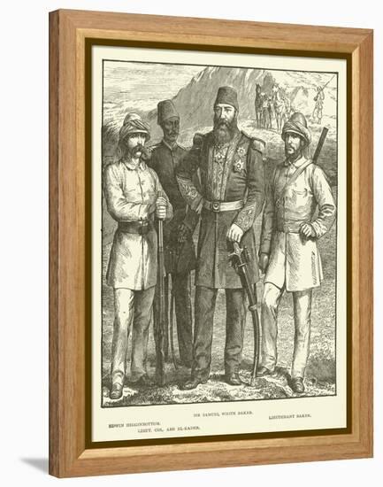 Sir Samuel White Baker, Edwin Higginbottom, Lieutenant Baker, Lieut Col Abd El-Kader-null-Framed Premier Image Canvas