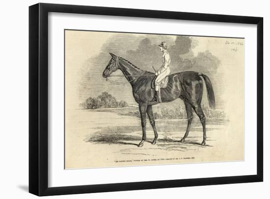 Sir Tatton Sykes', Winner of St. Leger, from 'The Illustrated London News', 26th September 1846-John Frederick Herring II-Framed Giclee Print