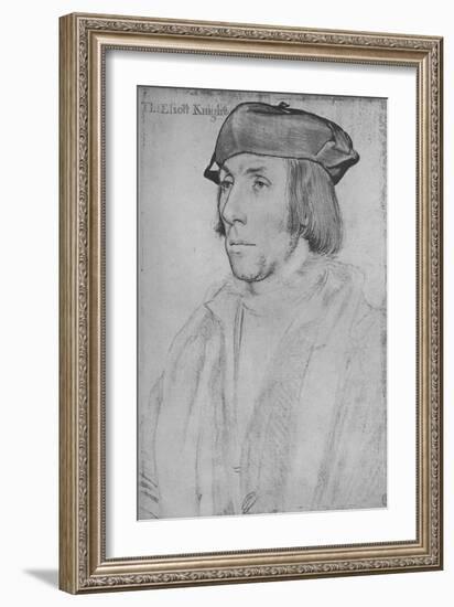 'Sir Thomas Elyot', c1532-1534 (1945)-Hans Holbein the Younger-Framed Giclee Print