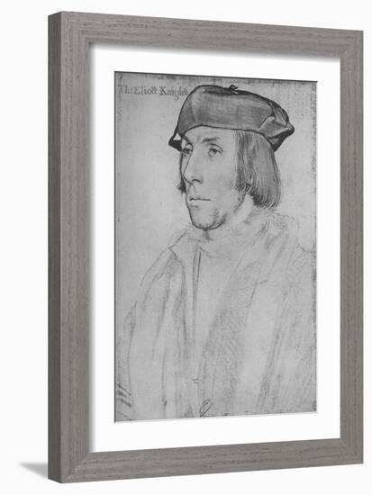 'Sir Thomas Elyot', c1532-1534 (1945)-Hans Holbein the Younger-Framed Giclee Print