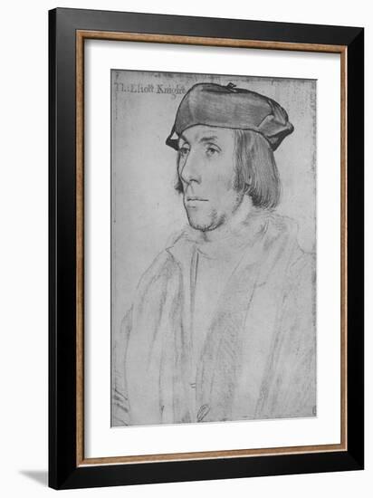 'Sir Thomas Elyot', c1532-1534 (1945)-Hans Holbein the Younger-Framed Giclee Print