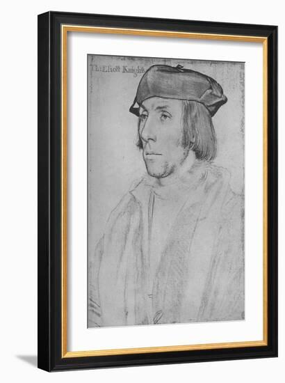 'Sir Thomas Elyot', c1532-1534 (1945)-Hans Holbein the Younger-Framed Giclee Print