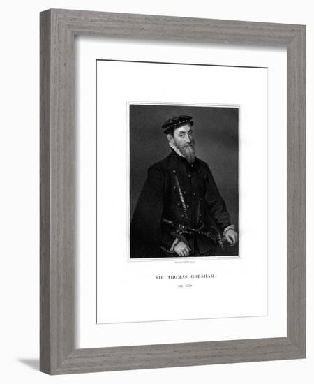 Sir Thomas Gresham, English Merchant and Financier-R Cooper-Framed Giclee Print