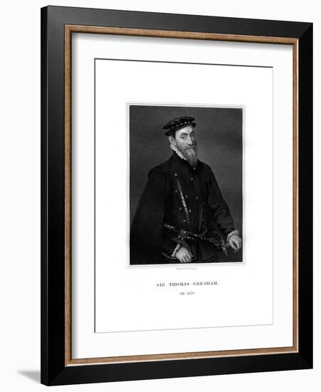 Sir Thomas Gresham, English Merchant and Financier-R Cooper-Framed Giclee Print