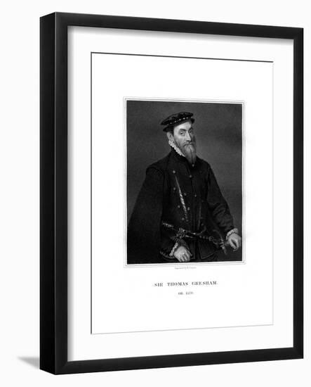 Sir Thomas Gresham, English Merchant and Financier-R Cooper-Framed Giclee Print