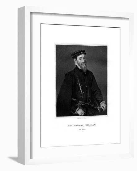 Sir Thomas Gresham, English Merchant and Financier-R Cooper-Framed Giclee Print