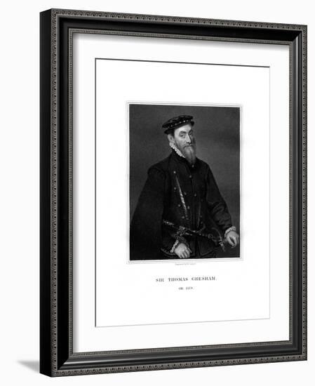 Sir Thomas Gresham, English Merchant and Financier-R Cooper-Framed Giclee Print