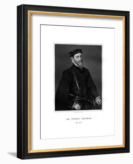 Sir Thomas Gresham, English Merchant and Financier-R Cooper-Framed Giclee Print