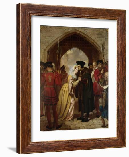 Sir Thomas Moore's Farewell to His Daughter-Edward Matthew Ward-Framed Giclee Print