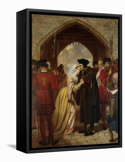 Sir Thomas Moore's Farewell to His Daughter-Edward Matthew Ward-Framed Premier Image Canvas
