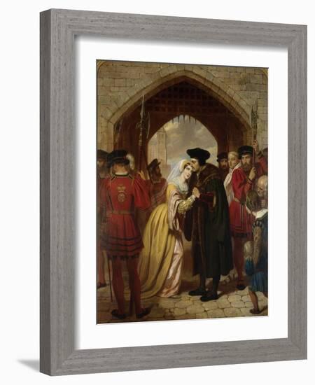 Sir Thomas Moore's Farewell to His Daughter-Edward Matthew Ward-Framed Premium Giclee Print