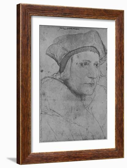 'Sir Thomas More', 1526-1527 (1945)-Hans Holbein the Younger-Framed Giclee Print