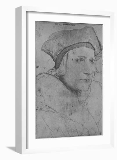 'Sir Thomas More', 1526-1527 (1945)-Hans Holbein the Younger-Framed Giclee Print