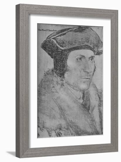 'Sir Thomas More', 1526-1527 (1945)-Hans Holbein the Younger-Framed Giclee Print