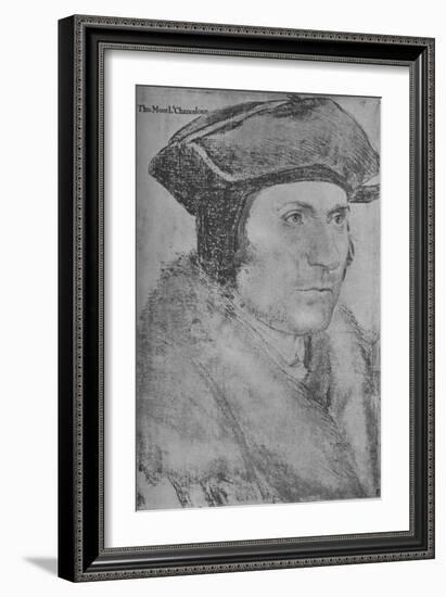 'Sir Thomas More', 1526-1527 (1945)-Hans Holbein the Younger-Framed Giclee Print