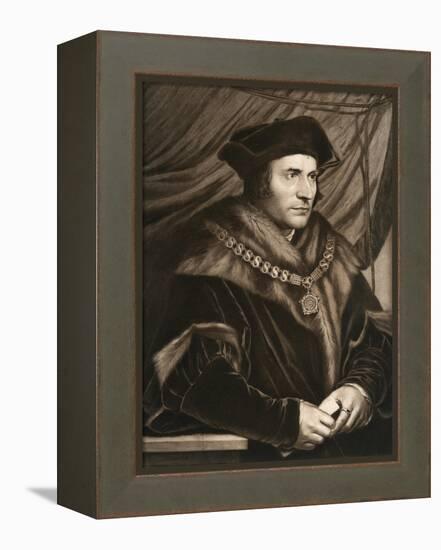 Sir Thomas More, 1527-Hans Holbein the Younger-Framed Premier Image Canvas