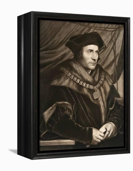 Sir Thomas More, 1527-Hans Holbein the Younger-Framed Premier Image Canvas