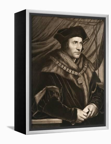 Sir Thomas More, 1527-Hans Holbein the Younger-Framed Premier Image Canvas