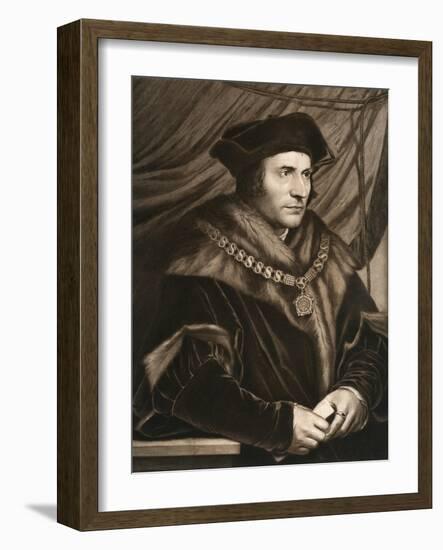 Sir Thomas More, 1527-Hans Holbein the Younger-Framed Giclee Print