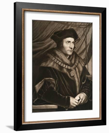 Sir Thomas More, 1527-Hans Holbein the Younger-Framed Giclee Print