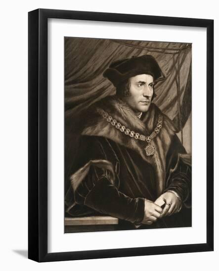 Sir Thomas More, 1527-Hans Holbein the Younger-Framed Giclee Print