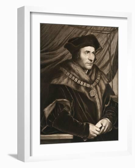 Sir Thomas More, 1527-Hans Holbein the Younger-Framed Giclee Print