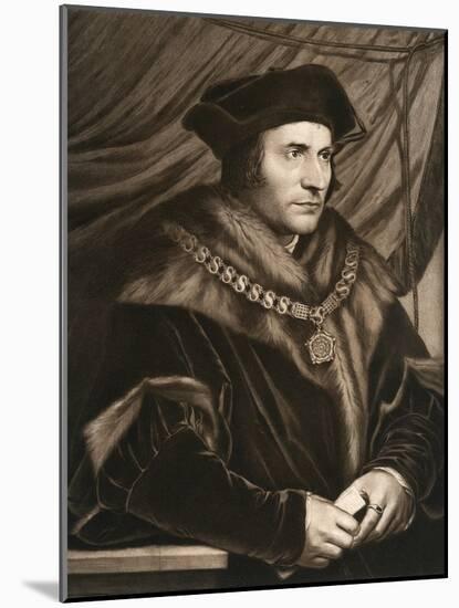 Sir Thomas More, 1527-Hans Holbein the Younger-Mounted Giclee Print