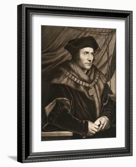 Sir Thomas More, 1527-Hans Holbein the Younger-Framed Giclee Print
