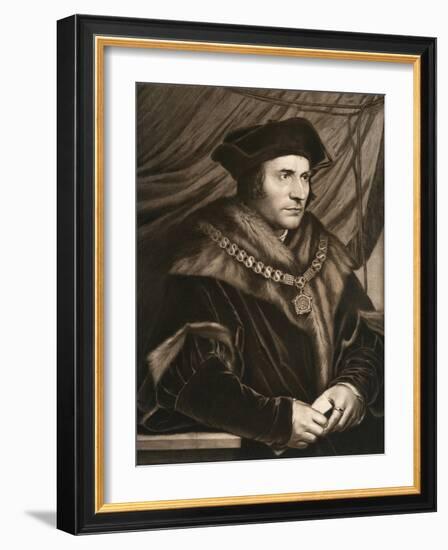 Sir Thomas More, 1527-Hans Holbein the Younger-Framed Giclee Print