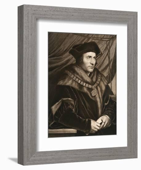 Sir Thomas More, 1527-Hans Holbein the Younger-Framed Giclee Print