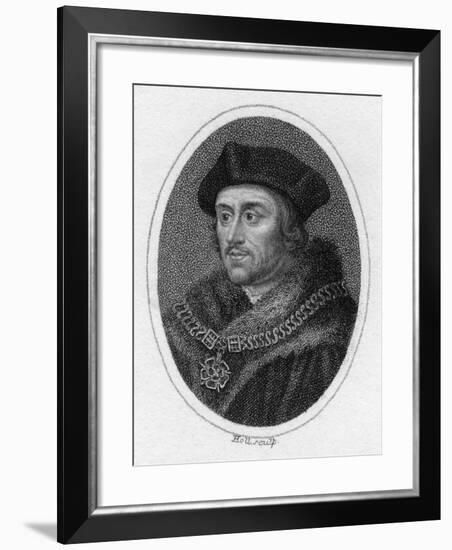 Sir Thomas More, 16th Century English Scholar, Statesman and Martyr, C1819-Holl-Framed Giclee Print