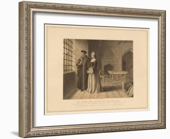 'Sir Thomas More and his Daughter Margaret', (1878)-Robert Anderson-Framed Giclee Print