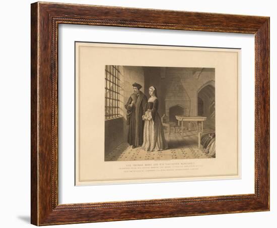 'Sir Thomas More and his Daughter Margaret', (1878)-Robert Anderson-Framed Giclee Print