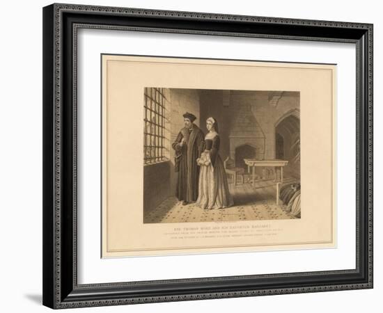 'Sir Thomas More and his Daughter Margaret', (1878)-Robert Anderson-Framed Giclee Print