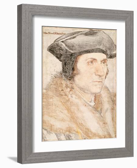 Sir Thomas More by Hans Holbein the Younger-Fine Art-Framed Photographic Print