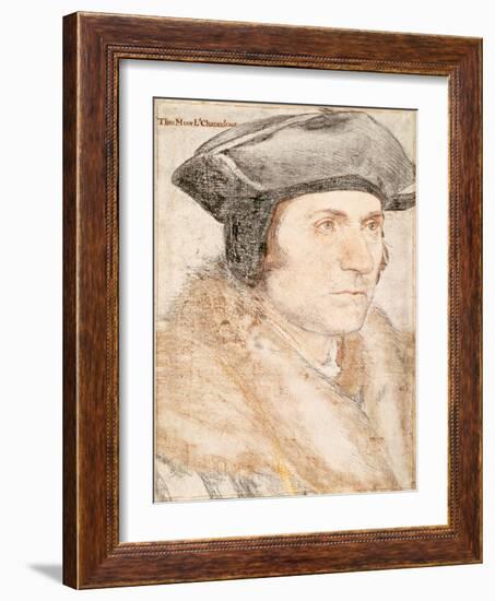 Sir Thomas More by Hans Holbein the Younger-Fine Art-Framed Photographic Print