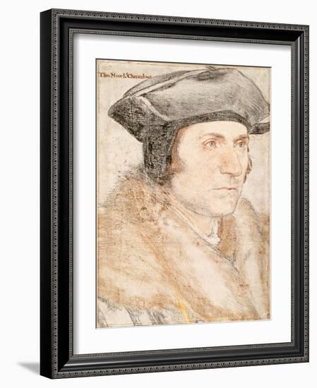 Sir Thomas More by Hans Holbein the Younger-Fine Art-Framed Photographic Print