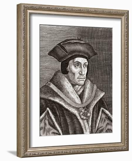 Sir Thomas More, English Statesman-Middle Temple Library-Framed Photographic Print