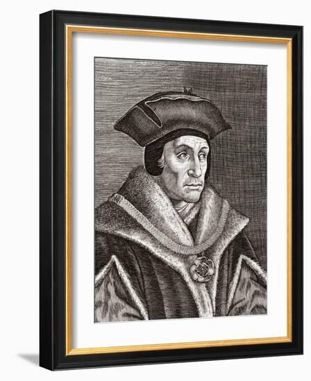 Sir Thomas More, English Statesman-Middle Temple Library-Framed Photographic Print