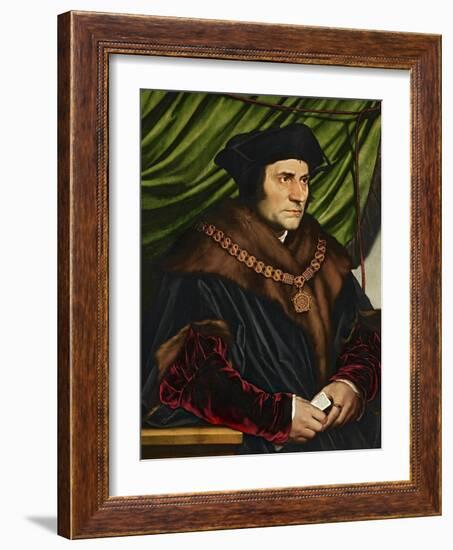 Sir Thomas More-Hans Holbein the Younger-Framed Premium Giclee Print