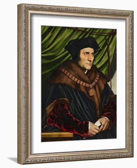 Sir Thomas More-Hans Holbein the Younger-Framed Giclee Print