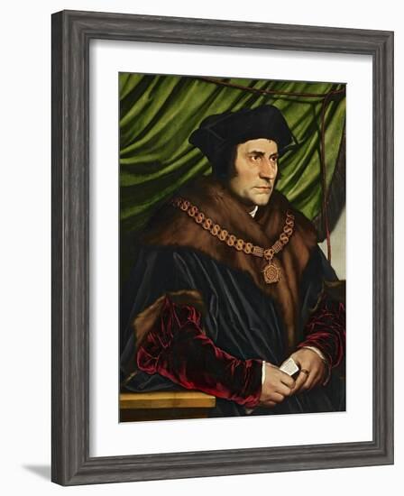 Sir Thomas More-Hans Holbein the Younger-Framed Giclee Print