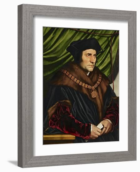 Sir Thomas More-Hans Holbein the Younger-Framed Giclee Print