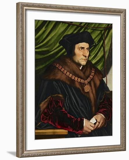 Sir Thomas More-Hans Holbein the Younger-Framed Giclee Print